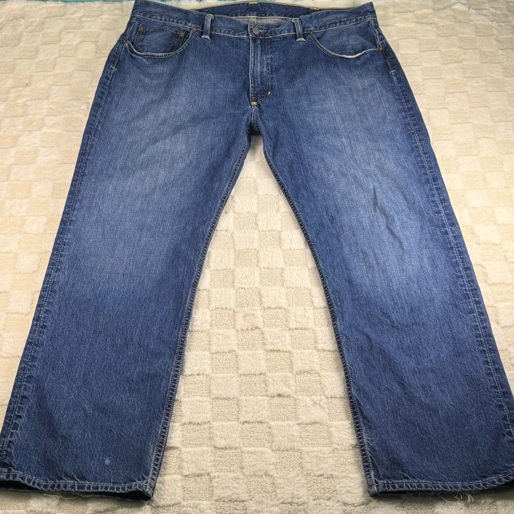 Ralph Lauren Mens Straight Leg Denim Jeans Medium Wash Blue 42x32